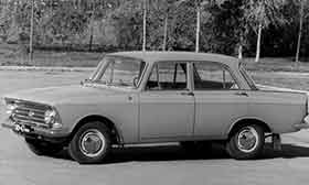Советский автомобиль с кузовом типа седан Москвич-408
