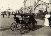 Старая черно-белая фотография автомобиля Фрезе и Яковлева