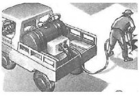 НАМИ-049А в качестве передвижного компрессора для дорожных служб