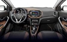 Салон и новая панель приборов автомобиля Lada XRAY