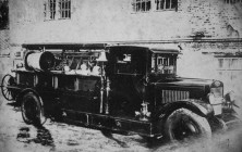 Старая фотография пожарной машины ПМЗ-1 на шасси ЗИС-11