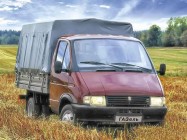 ГАЗ-3302 "Газель" бортовой малотоннажный грузовик грузоподъемностью 1.5 тонны и 3-местной кабиной